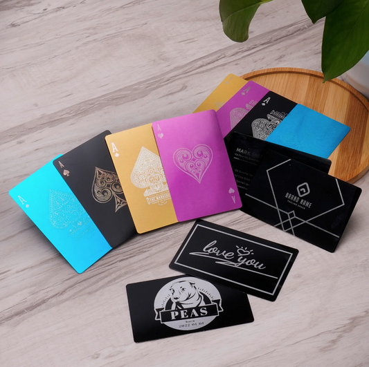 Personalisierter Visitenkarten Aluminium